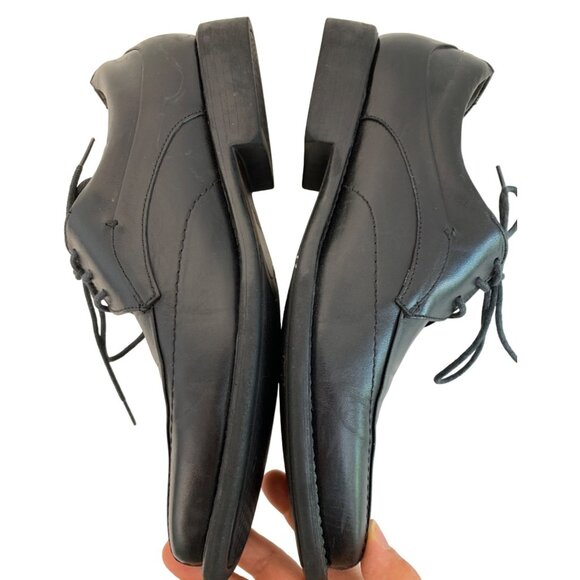 Johnston & Murphy Men\'s Tilden Leather Dress Shoes Size 8.5M J&M Flex 7441 Black